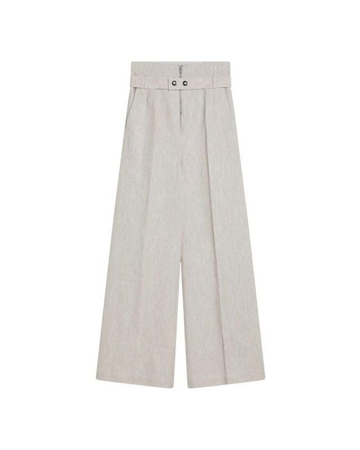 Wide Trousers Erika Cavallini Semi Couture en coloris Gray