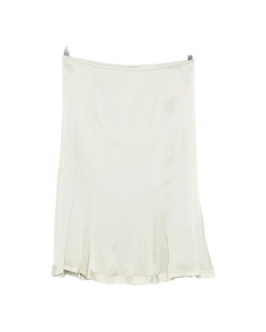 Jil Sander White Short Skirts