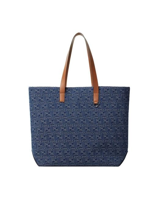 Fendi Blue Shopping Bags for men