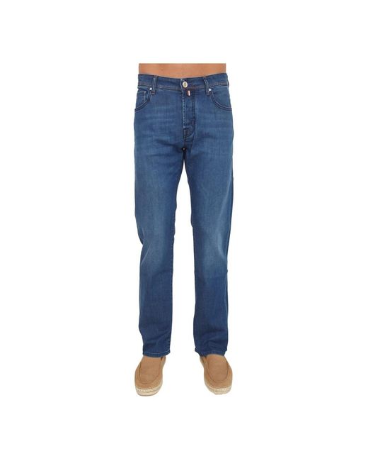 Jacob Cohen Blue Straight Fit Jeans for men