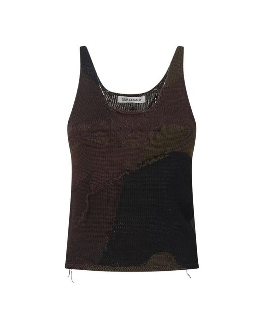 Our Legacy Black Sleeveless Tops
