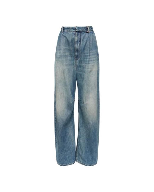 MM6 by Maison Margiela Blue Wide Jeans