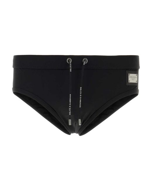 Dolce & Gabbana Black Beachwear for men