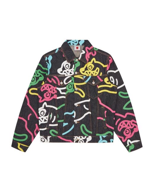 ICECREAM Green Denim Jackets for men