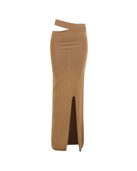 Maxi Skirts Akep de color Brown