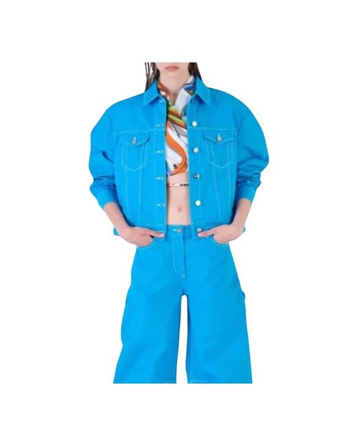 Silvian Heach Blue Denim Jackets