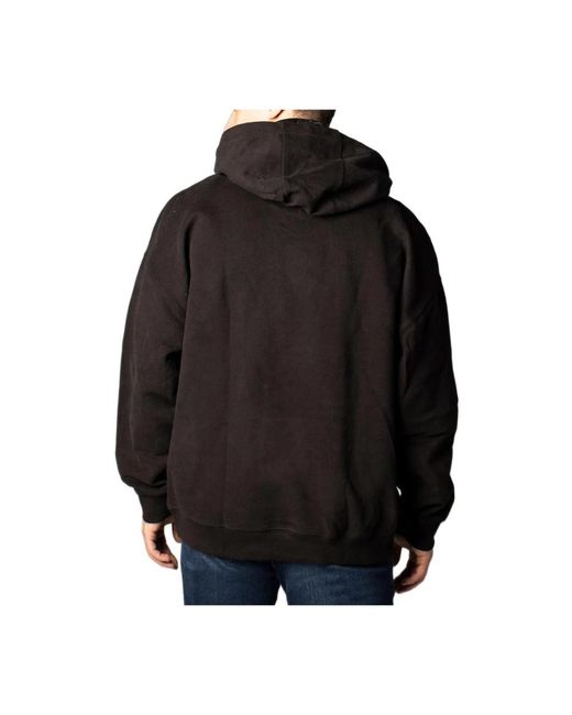Tommy Hilfiger Gedruckter Schwarzer Kapuzenpullover Für Herren in Black für Herren