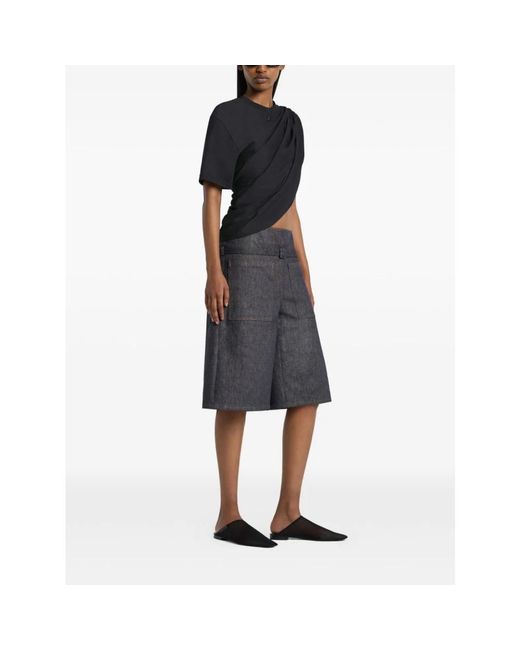 Courreges Gray Bermudas