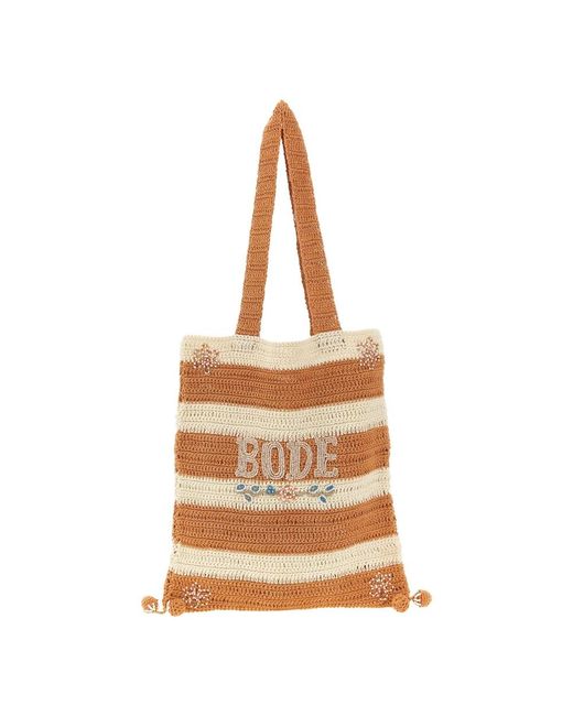 Bode Brown Shopping Bags for men