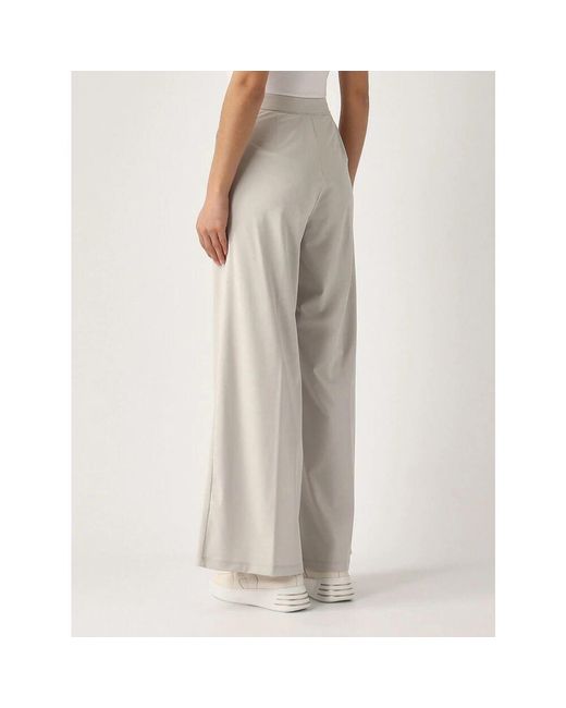 Max Mara Natural Weite Bein Elfenbein Palazzo Hose