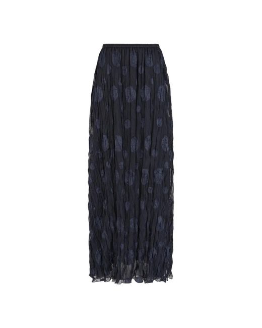 Emporio Armani Blue Damen Maxirock Mit Kreismuster