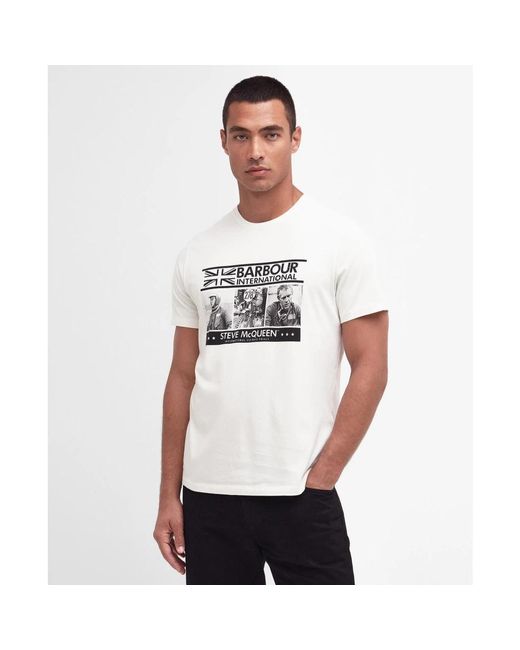 Barbour White T-Shirts for men