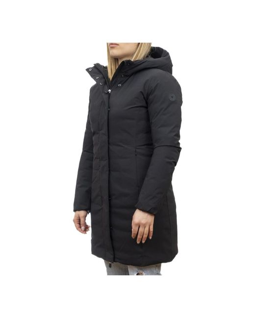 Save The Duck Leyla Long Parka in het Black