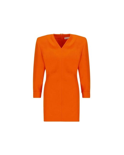 Saint Laurent Orange Short Dresses