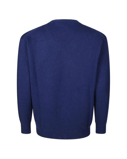 Amaranto Blue Round-Neck Knitwear for men