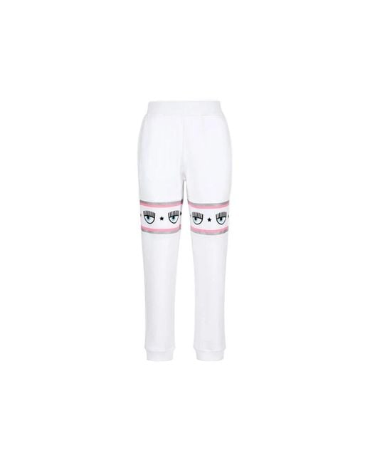 Trousers > sweatpants Chiara Ferragni en coloris White