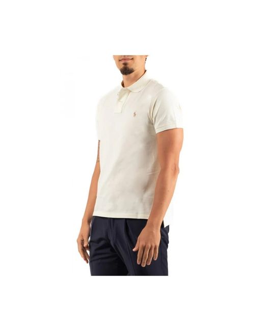 Ralph Lauren White Polo Shirts for men