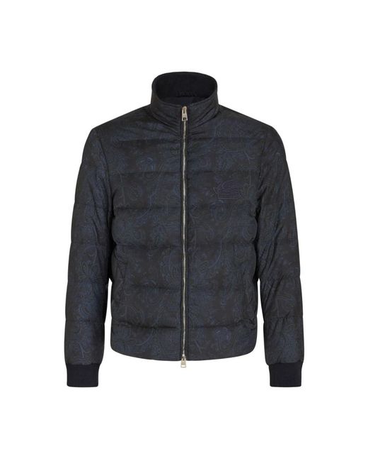Etro Blue Winter Jackets for men