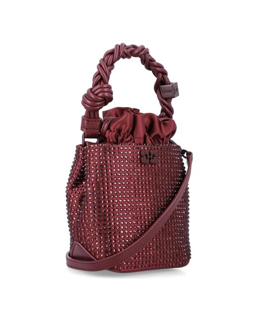 Ganni Red Bucket Bags