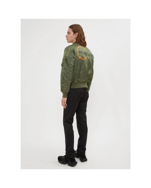 1017 ALYX 9SM Satin Finish Pilot Bomber Jacket in het Green voor heren
