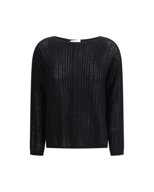 Allude Black Cashmere Knitwear