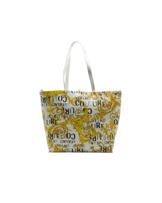 Versace Jeans Yellow Tote Bags