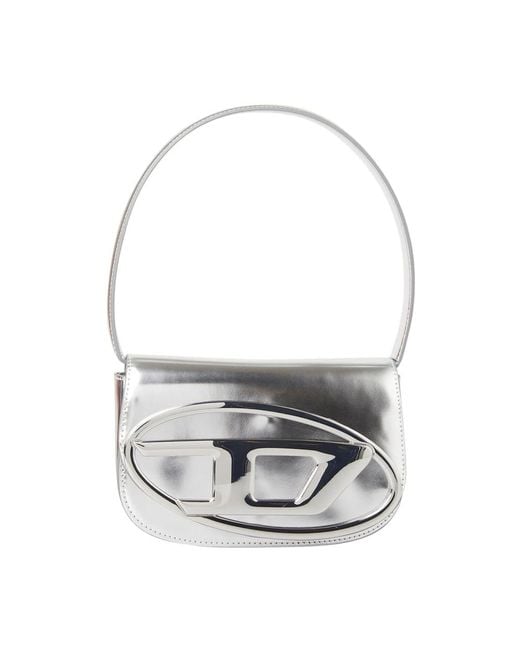 DIESEL Gray Shoulder Bags