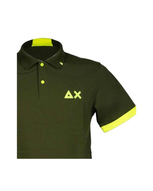 Sun 68 Green Polo Shirts for men