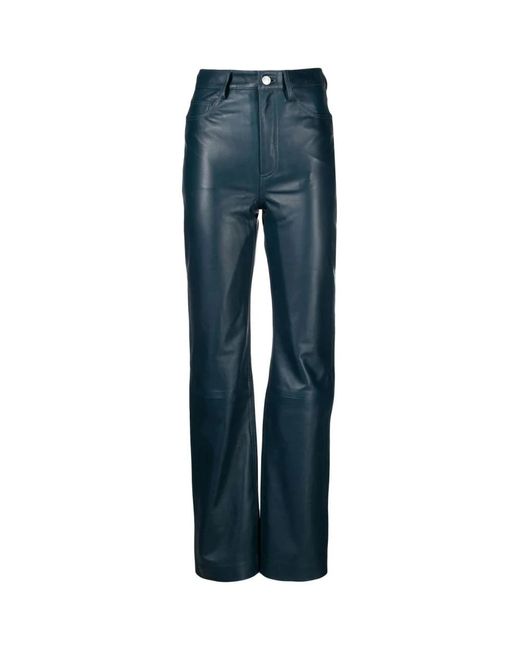 REMAIN Birger Christensen Blue Straight Trousers