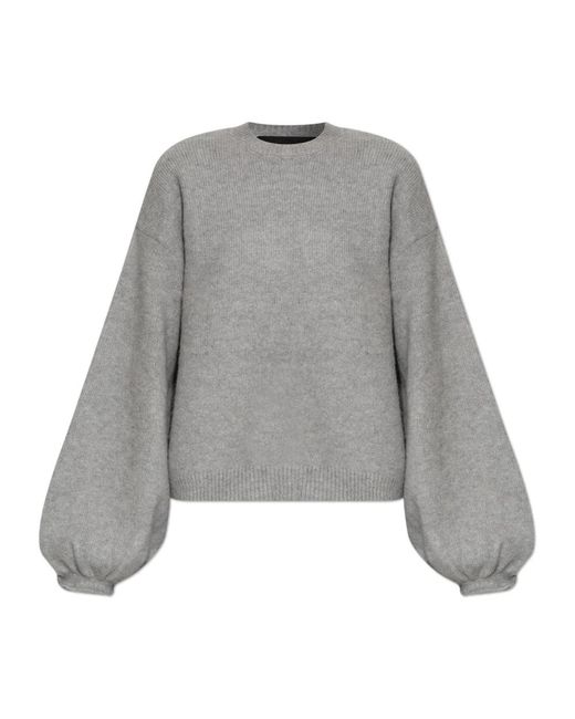 ROTATE BIRGER CHRISTENSEN Gray Round-Neck Knitwear