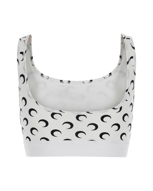 MARINE SERRE Gray Sleeveless Tops