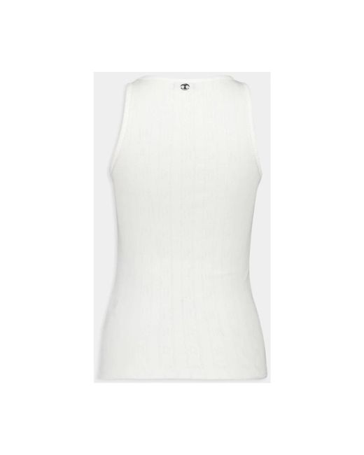 Rabanne White Sleeveless Tops