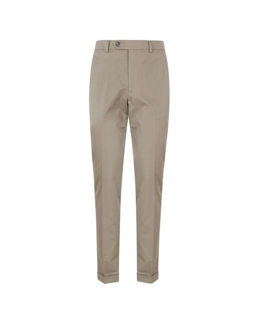 BERWICK 1707 Gray Suit Trousers for men