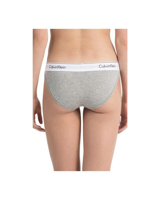 Calvin Klein Gray Graue baumwollmischung modale hipster-unterwäsche