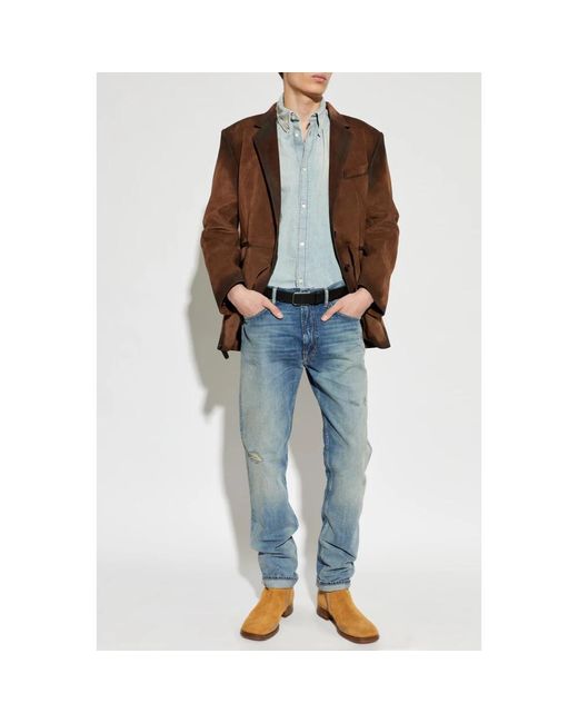 Acne Blue Denim Shirts for men