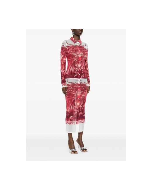Dresses > day dresses > shirt dresses Jean Paul Gaultier en coloris Red