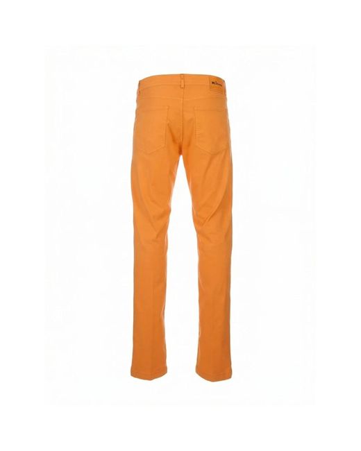 Kiton Orange Slim-Fit Trousers for men