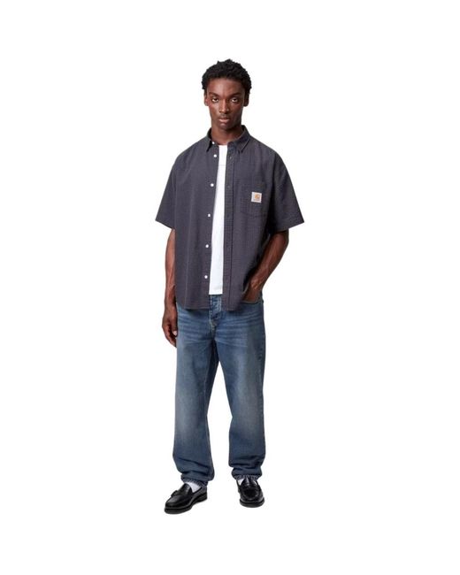Carhartt Blue Loose Fit Jeans for men