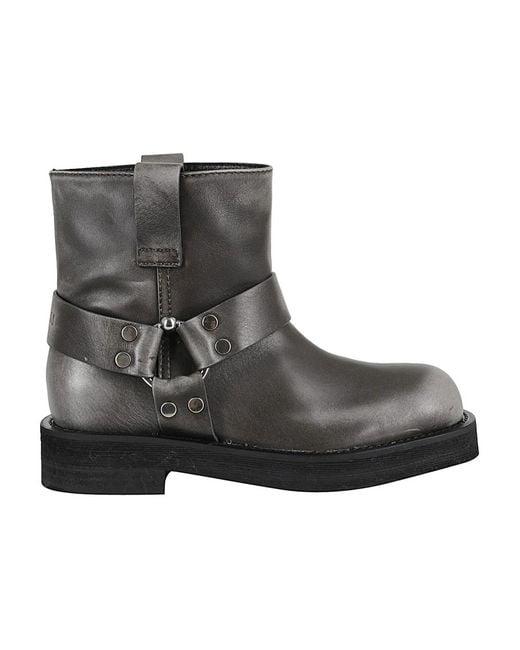 3Juin Gray Ankle Boots