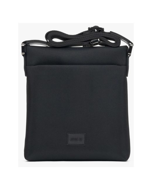 ESTRO Black Cross Body Messenger for men