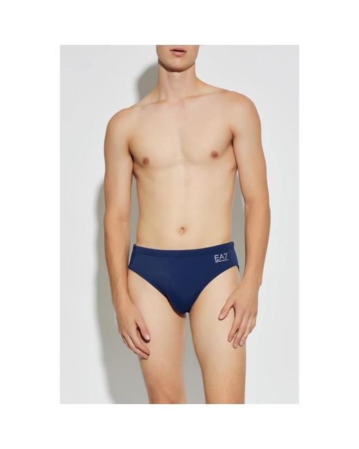 EA7 Badmode ,Blauw ,Polyester Zwemboxers in het Blue voor heren