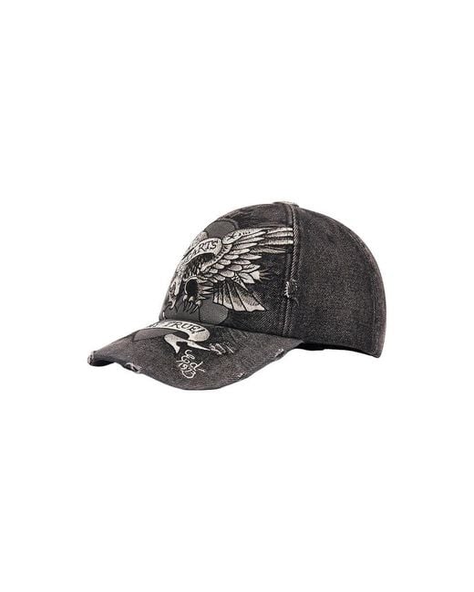 Ed Hardy Gray Caps