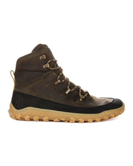 Vivobarefoot Brown Lace-Up Boots for men