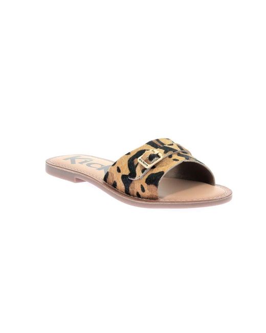 Sliders di Kickers in Brown