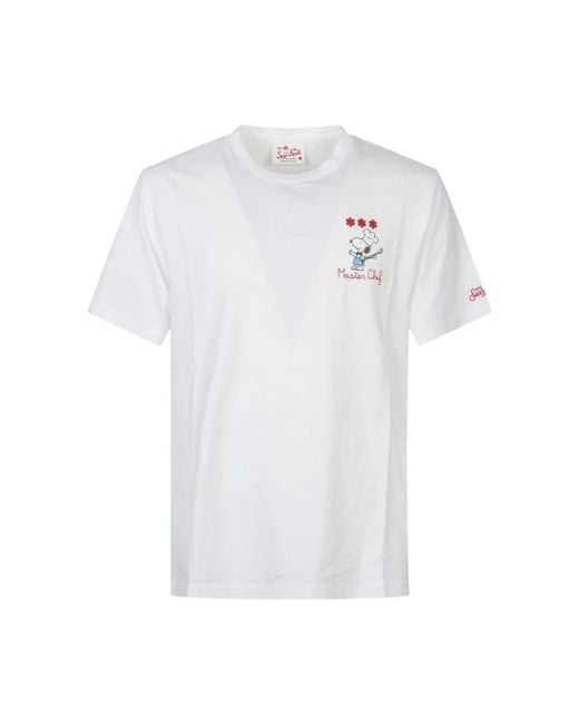 Mc2 Saint Barth White T-Shirts for men