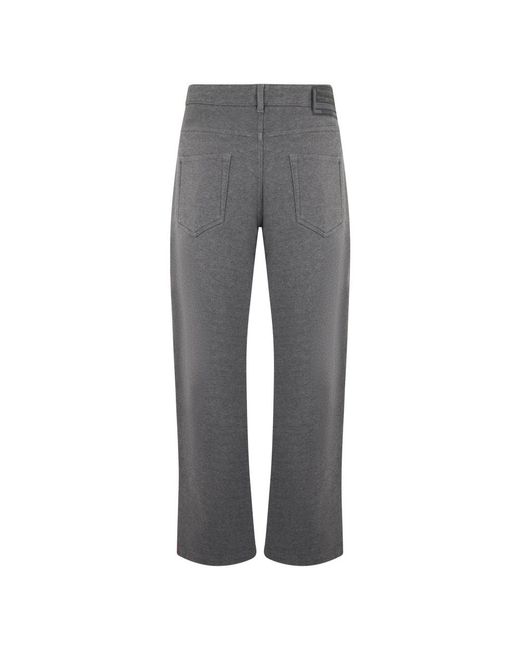 DIESEL Gray Straight Trousers for men