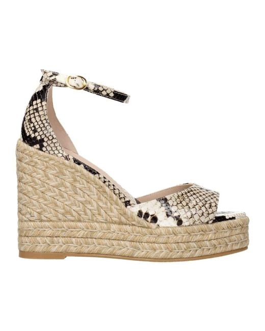 Stuart Weitzman Wedges in het Natural