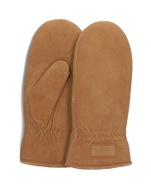 Warmbat Accessoires ,Bruin ,Wol Cognac Wanten Voor Vrouwen in het Brown