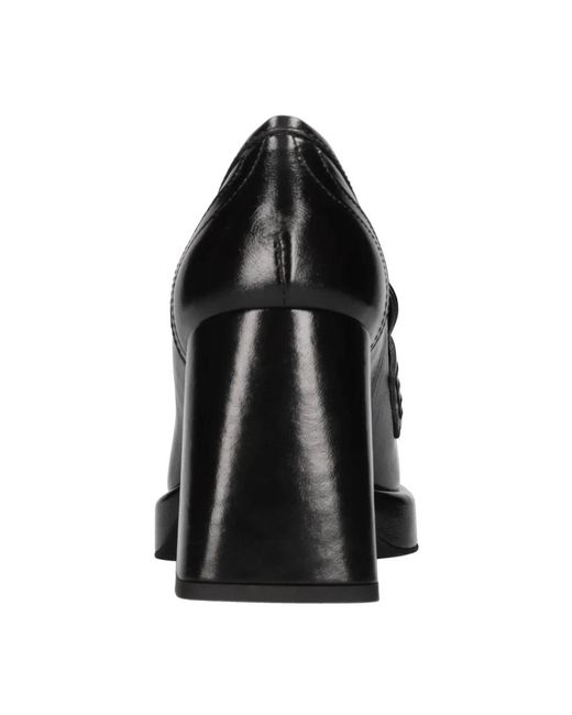 Evaluna Schoenen ,Zwart ,Leer Flat Schoenen in het Black