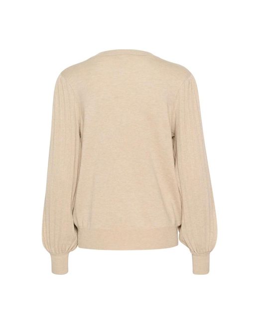 Kaffe Truien & Vesten ,Kalone Knit Pullover in het Natural